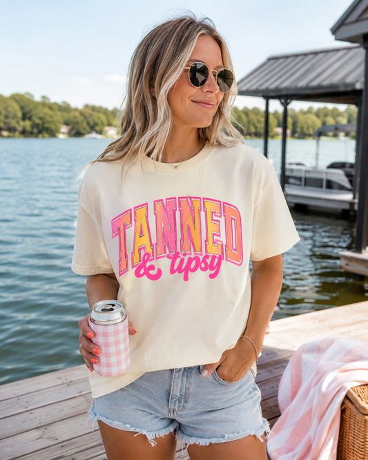 Tanned & Tipsy Graphic Tee