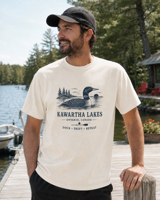Kawartha Lakes Dock, Drift, Repeat Tee